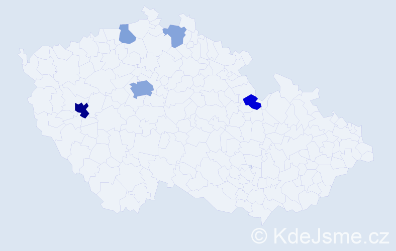 Příjmení: 'Budnyk', počet výskytů 14 v celé ČR