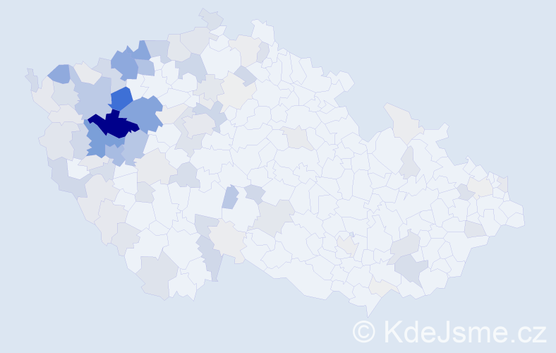 Příjmení: 'Vopat', počet výskytů 402 v celé ČR