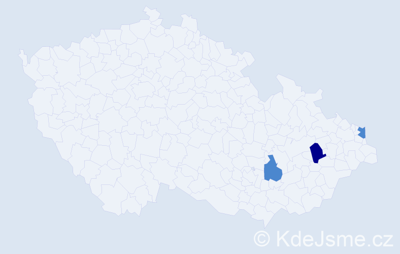 Příjmení: 'Pukowietz', počet výskytů 5 v celé ČR