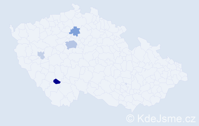 Příjmení: 'Sejkotová', počet výskytů 10 v celé ČR