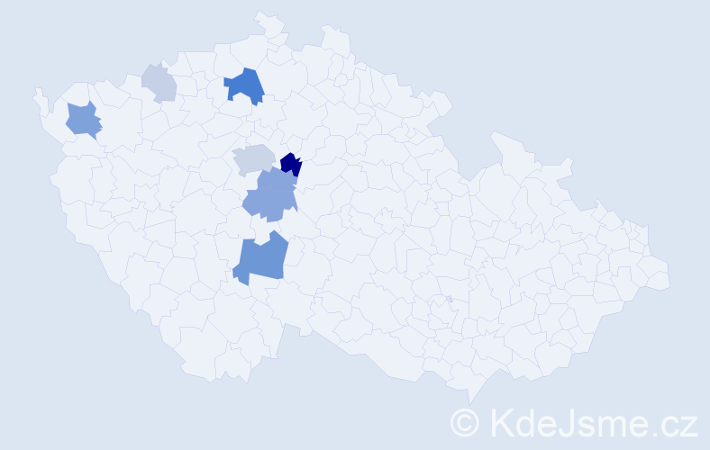 Příjmení: 'Kulvajt', počet výskytů 28 v celé ČR