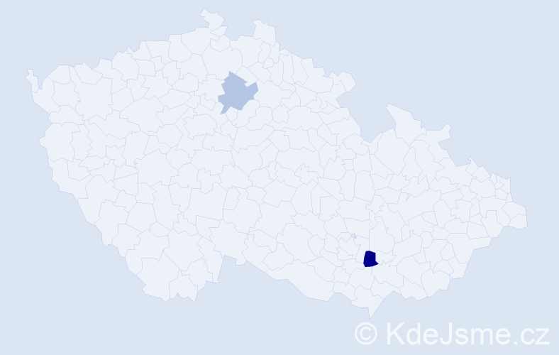 Příjmení: 'Kosovič', počet výskytů 3 v celé ČR