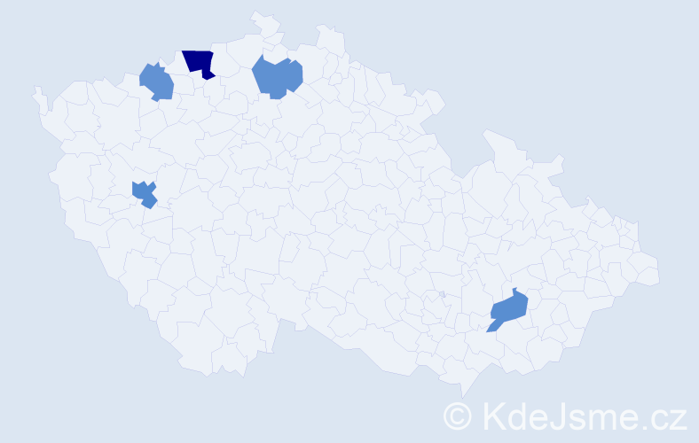 Příjmení: 'Günzl', počet výskytů 8 v celé ČR