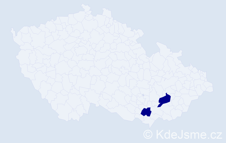Příjmení: 'Eghaghe', počet výskytů 2 v celé ČR