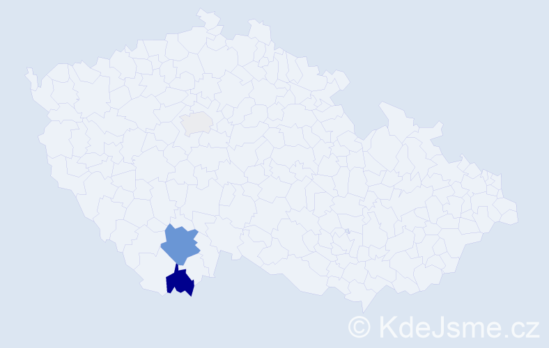 Příjmení: 'Siegelbauer', počet výskytů 7 v celé ČR