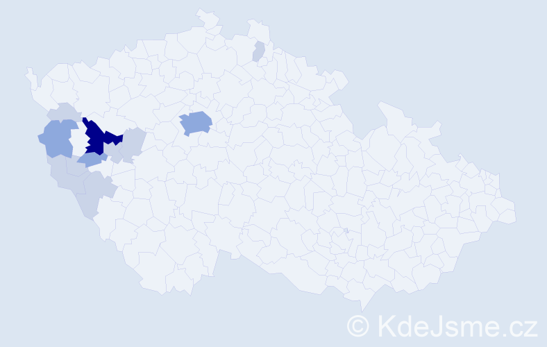 Příjmení: 'Grlák', počet výskytů 26 v celé ČR