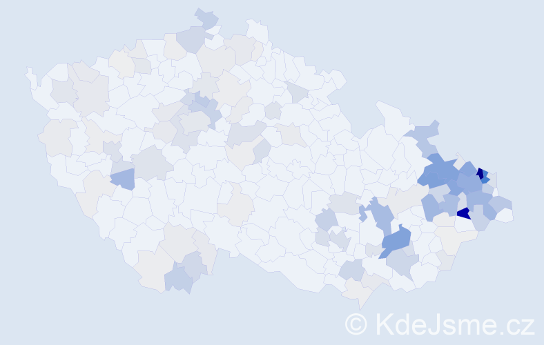 Příjmení: 'Adamčík', počet výskytů 572 v celé ČR