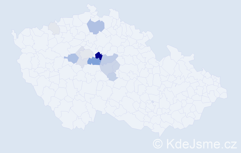 Příjmení: 'Splavec', počet výskytů 47 v celé ČR