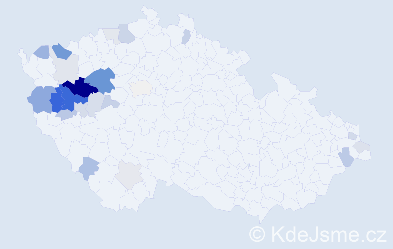 Příjmení: 'Netrhová', počet výskytů 61 v celé ČR
