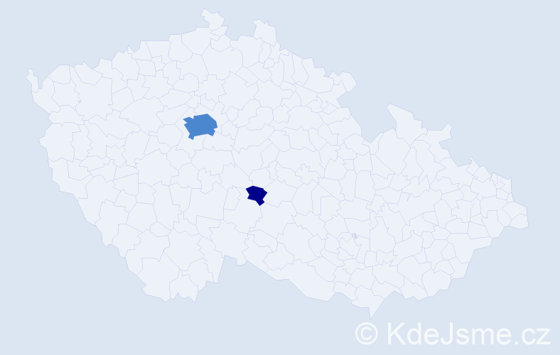 Příjmení: 'Magala', počet výskytů 4 v celé ČR