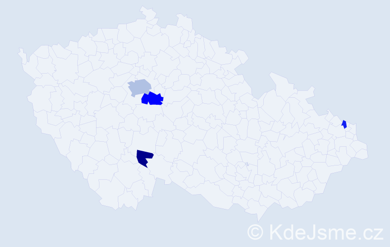 Příjmení: 'Katrák', počet výskytů 8 v celé ČR