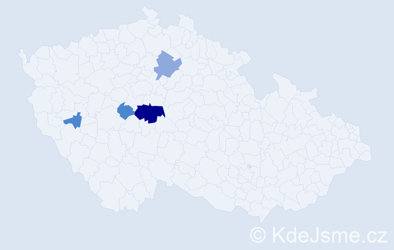 Příjmení: 'Czafík', počet výskytů 10 v celé ČR