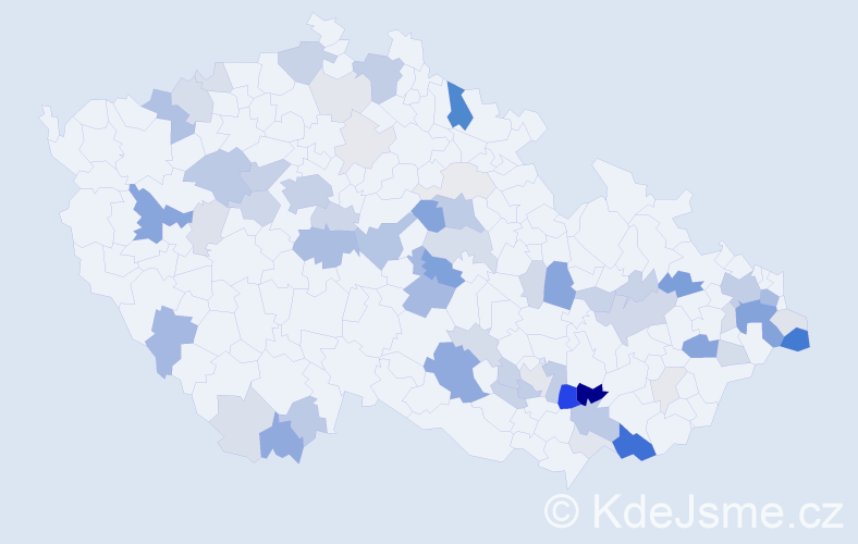 Příjmení: 'Sekerka', počet výskytů 201 v celé ČR