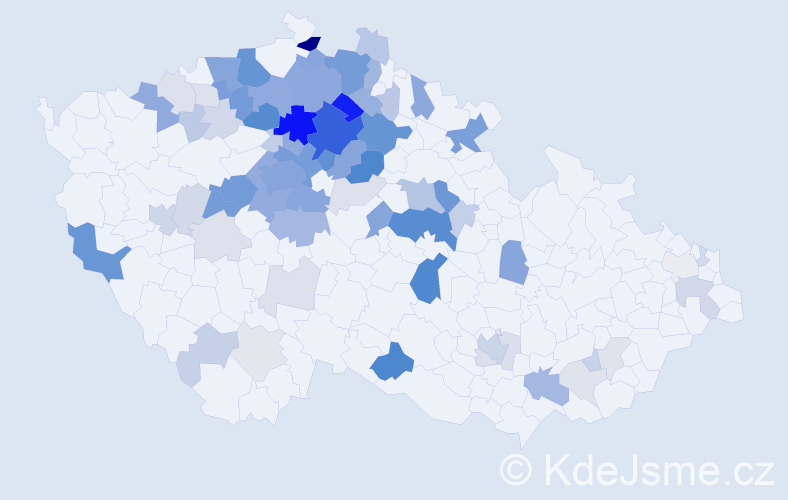 Příjmení: 'Zíta', počet výskytů 278 v celé ČR