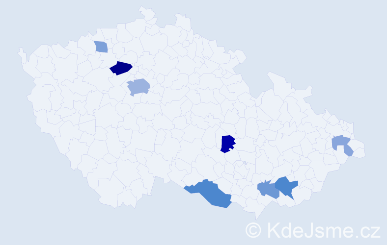 Příjmení: 'Jančuška', počet výskytů 16 v celé ČR