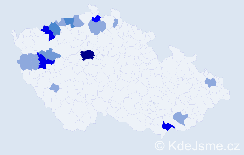 Příjmení: 'Fillinger', počet výskytů 42 v celé ČR