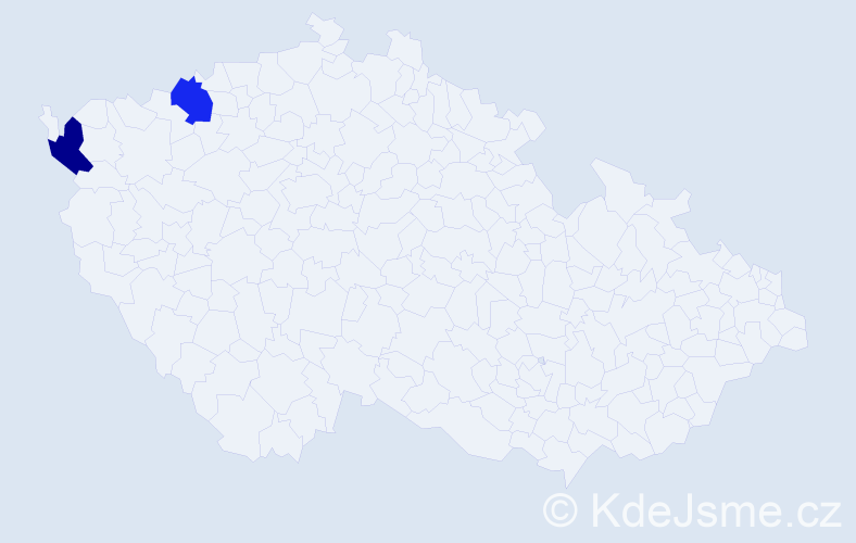 Příjmení: 'Mačičková', počet výskytů 4 v celé ČR