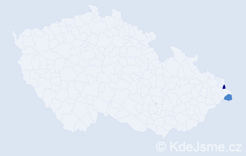 Příjmení: 'Kaper', počet výskytů 4 v celé ČR