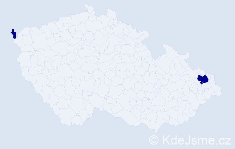 Příjmení: 'Kopruščáková', počet výskytů 4 v celé ČR