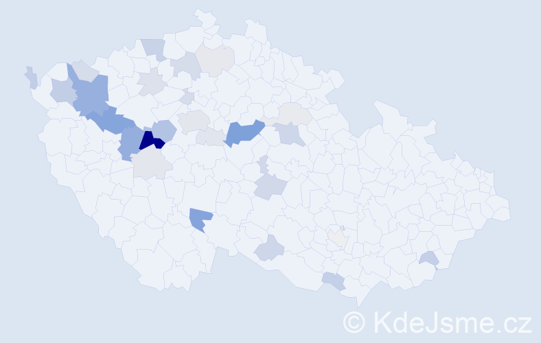 Příjmení: 'Kubrychtová', počet výskytů 89 v celé ČR