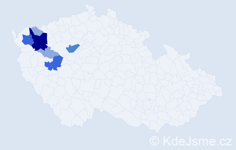 Příjmení: 'Karfiol', počet výskytů 24 v celé ČR