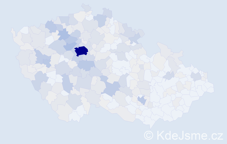 Příjmení: 'Suková', počet výskytů 1222 v celé ČR