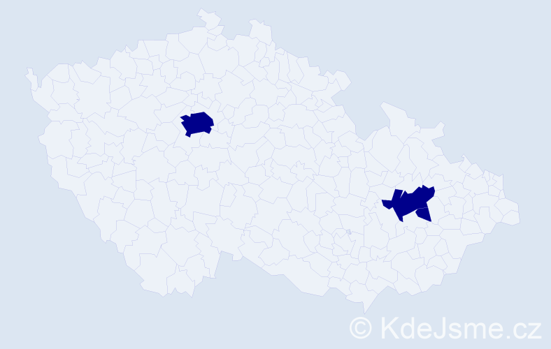 Příjmení: 'Solmoši', počet výskytů 6 v celé ČR