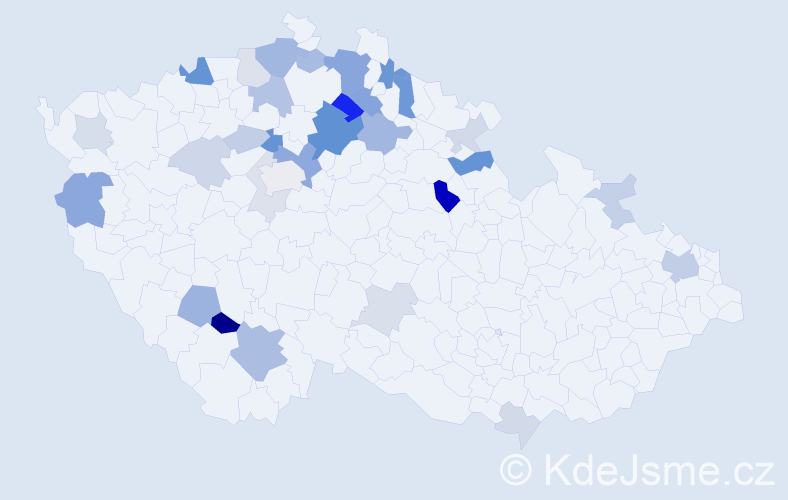 Příjmení: 'Tondrová', počet výskytů 76 v celé ČR
