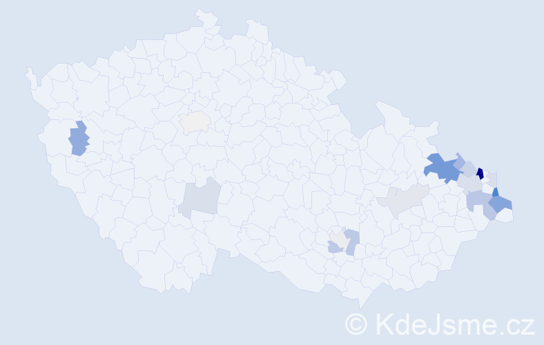 Příjmení: 'Wajda', počet výskytů 41 v celé ČR