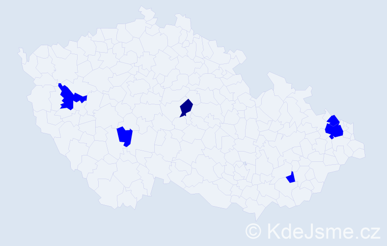 Příjmení: 'Timkovičová', počet výskytů 7 v celé ČR