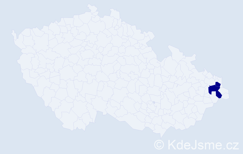 Příjmení: 'Tiszai', počet výskytů 2 v celé ČR