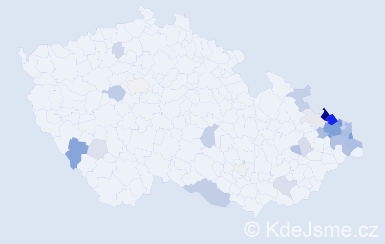 Příjmení: 'Musiol', počet výskytů 111 v celé ČR