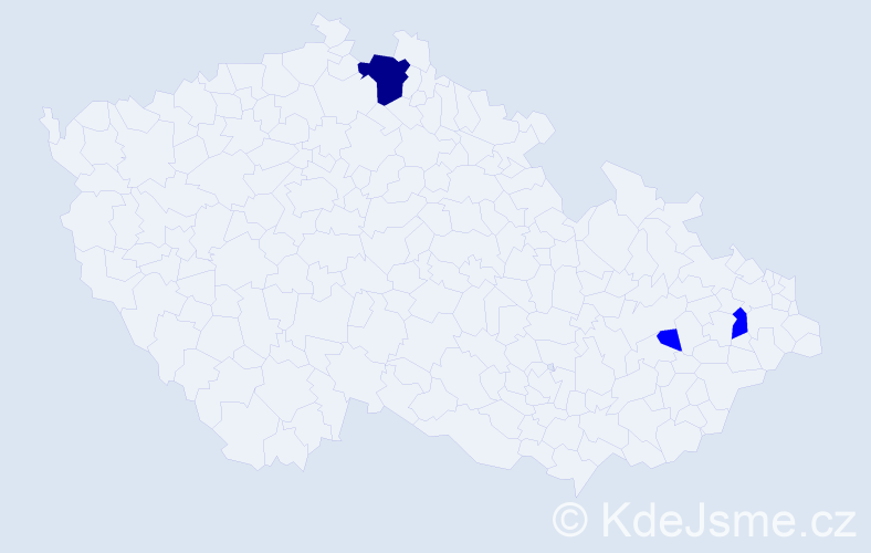 Příjmení: 'Ressner', počet výskytů 4 v celé ČR