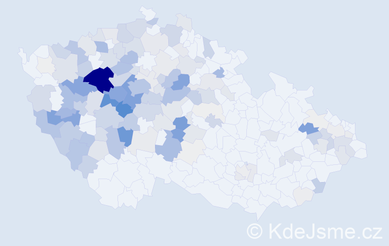 Příjmení: 'Hůlová', počet výskytů 625 v celé ČR