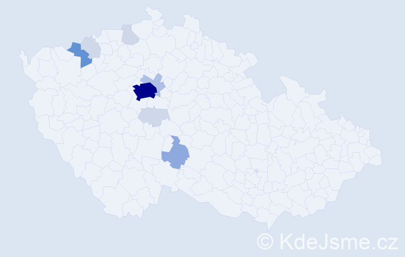 Příjmení: 'Lulová', počet výskytů 29 v celé ČR