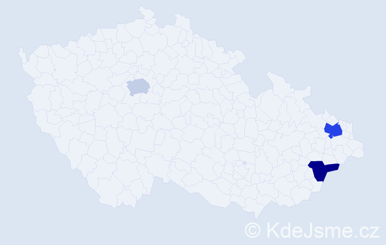 Příjmení: 'Schenkerová', počet výskytů 4 v celé ČR