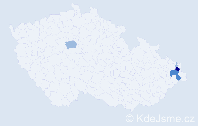 Příjmení: 'Didik', počet výskytů 8 v celé ČR