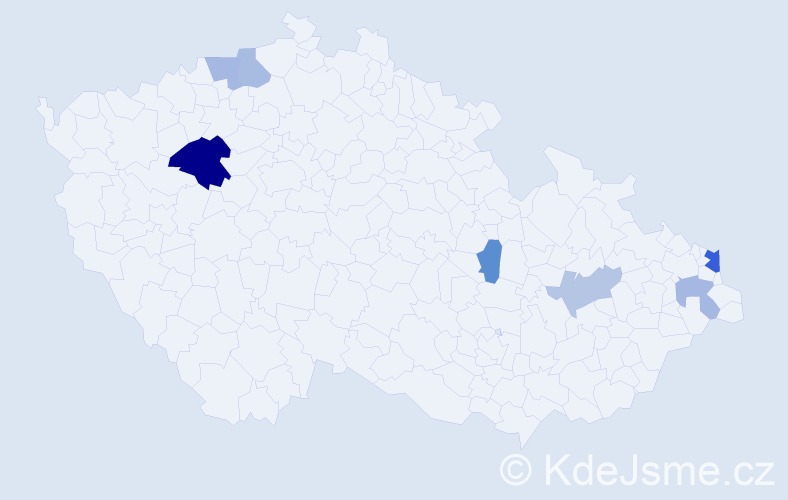 Příjmení: 'Peschek', počet výskytů 12 v celé ČR