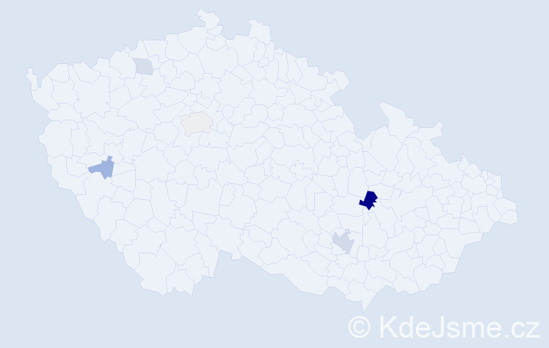 Příjmení: '"De Oliveira"', počet výskytů 10 v celé ČR