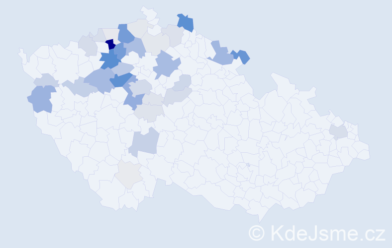 Příjmení: 'Pulchart', počet výskytů 139 v celé ČR