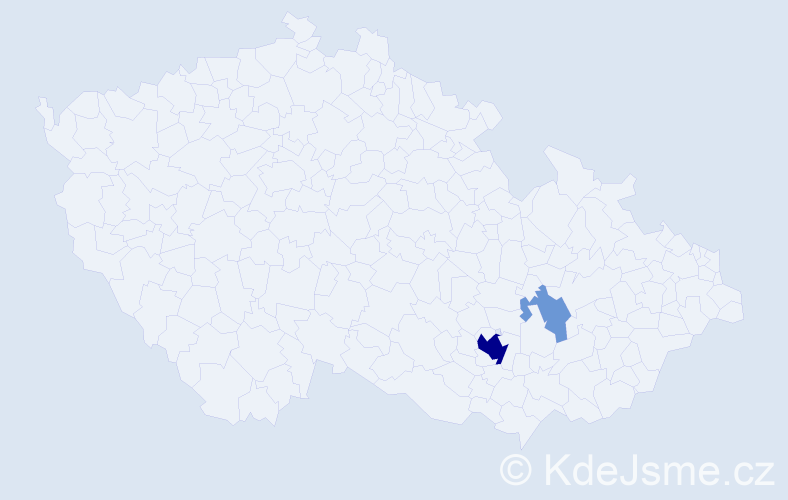 Příjmení: 'Grošov', počet výskytů 9 v celé ČR
