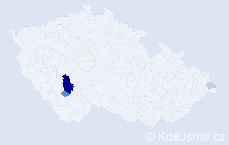 Příjmení: 'Kolpová', počet výskytů 13 v celé ČR