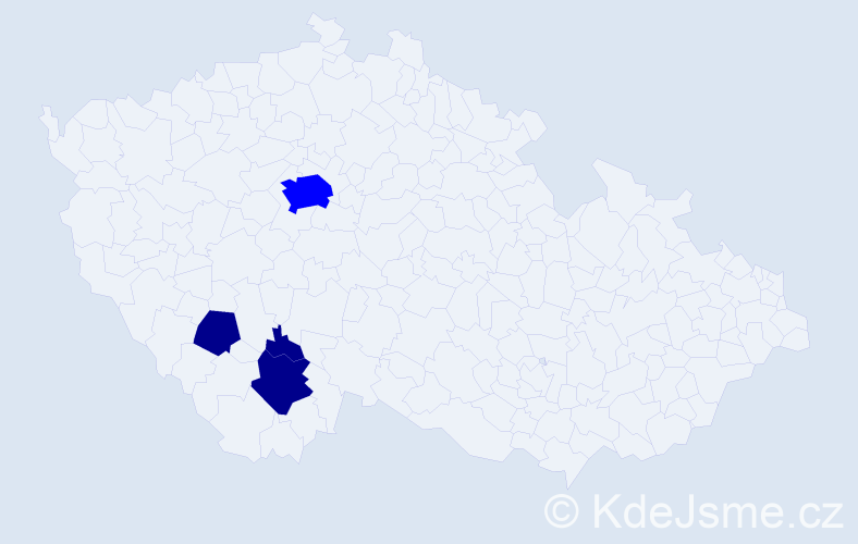 Příjmení: 'Christelbauer', počet výskytů 7 v celé ČR