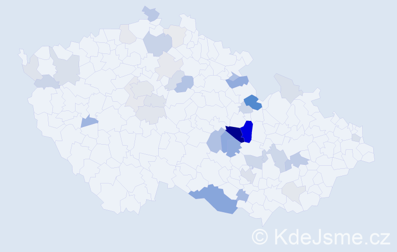 Příjmení: 'Leinweber', počet výskytů 98 v celé ČR