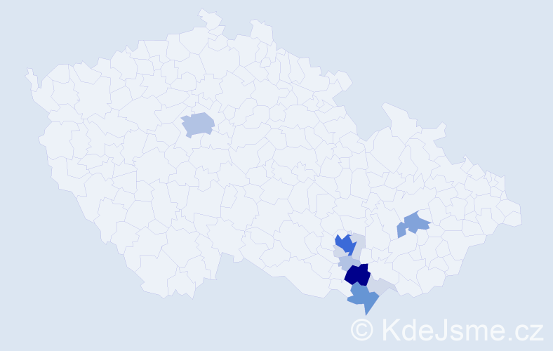 Příjmení: 'Ryzá', počet výskytů 41 v celé ČR
