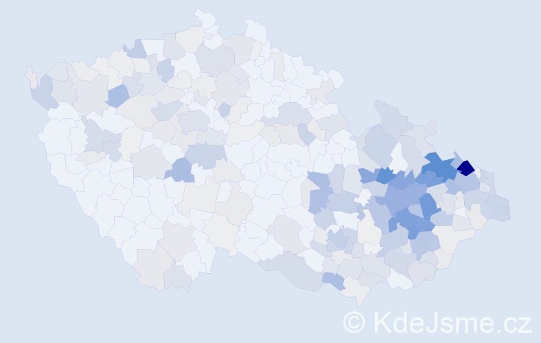Příjmení: 'Smolka', počet výskytů 1040 v celé ČR