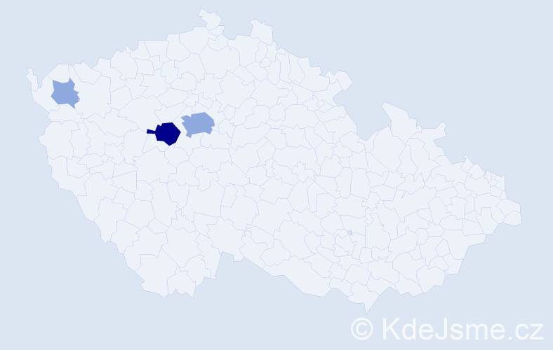 Příjmení: 'Kalouchová', počet výskytů 7 v celé ČR