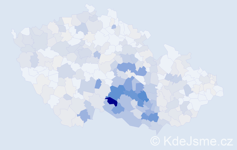 Příjmení: 'Brychtová', počet výskytů 1198 v celé ČR