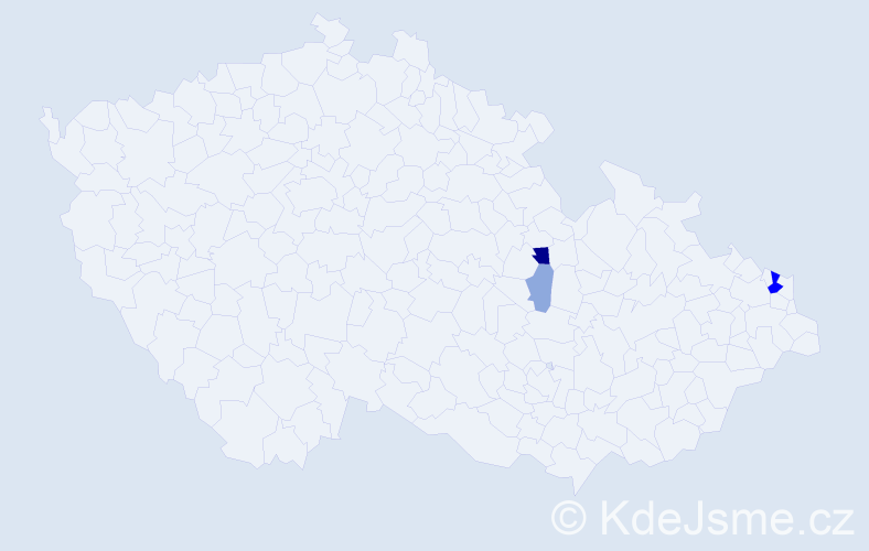 Příjmení: 'Méčeš', počet výskytů 10 v celé ČR