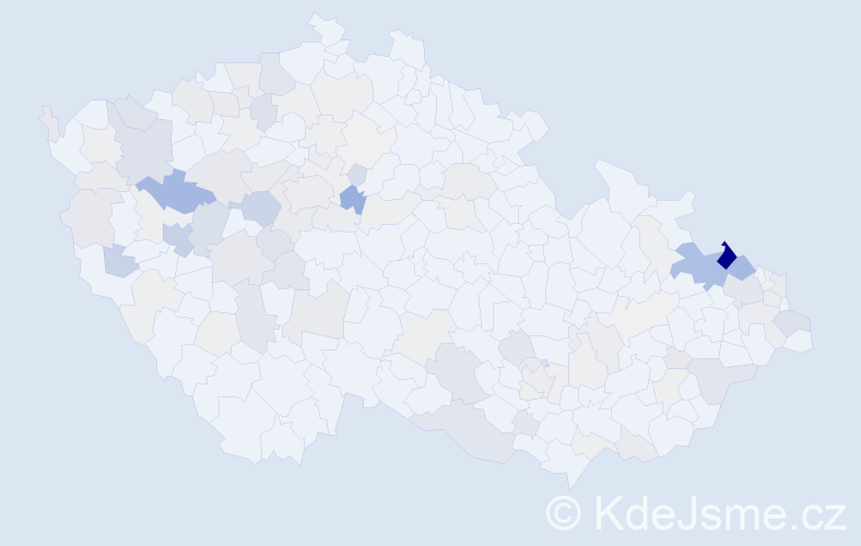 Příjmení: 'Hahnová', počet výskytů 353 v celé ČR